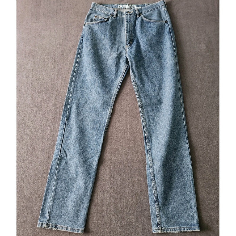 Gander Mountain Jeans Mens Size 34x36 Blue Mid Rise Straight‎ Leg Light Wash